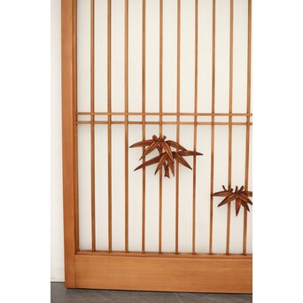 ガラス入 鶴松書院 4枚1組　R0382 