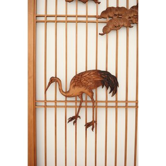 ガラス入 鶴松書院 4枚1組　R0382 