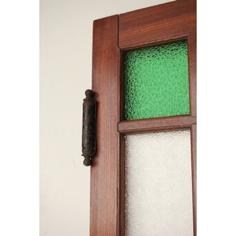 総欅 色ガラスドア　GD0213Y 