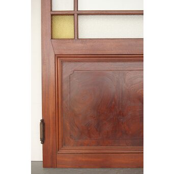 総欅 色ガラスドア　GD0213Y 