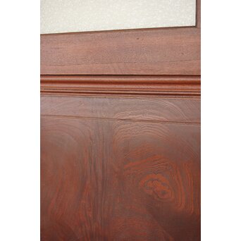 総欅 色ガラスドア　GD0213Y 丁度木の又部分でしょうか　面白い杢目です