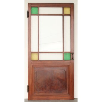 総欅 色ガラスドア　GD0213Y