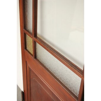 総欅 色ガラスドア　GD0213Y 