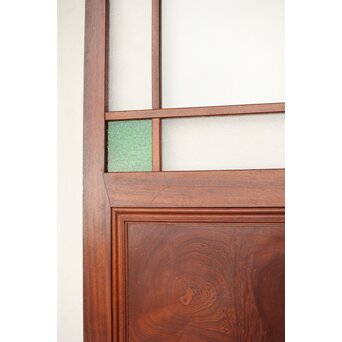 総欅 色ガラスドア　GD0213Y 