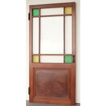 総欅 色ガラスドア　GD0213Y 