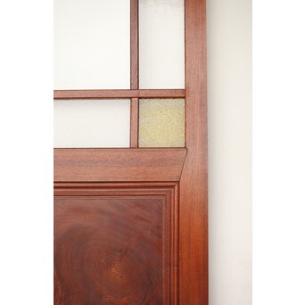 総欅 色ガラスドア　GD0213Y 