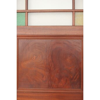 総欅 色ガラスドア　GD0213Y 