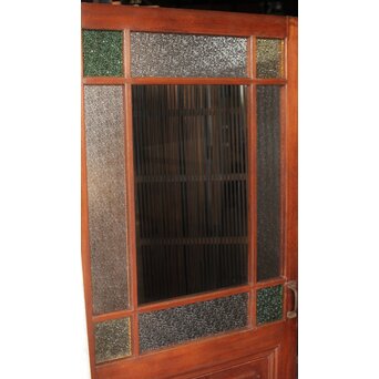 総欅 色ガラスドア　GD0213Y 