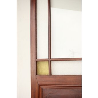 総欅 色ガラスドア　GD0213Y 