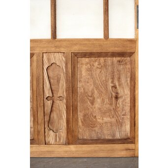 白木ダイアガラス戸 2枚1組　GD0214 