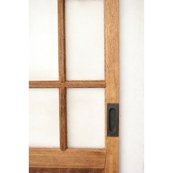 白木ダイアガラス戸 2枚1組　GD0214 