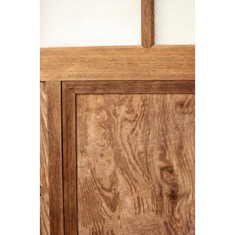 白木ダイアガラス戸 2枚1組　GD0214 