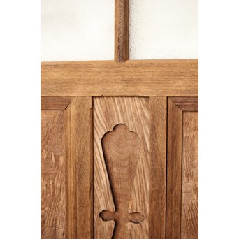 白木ダイアガラス戸 2枚1組　GD0214 