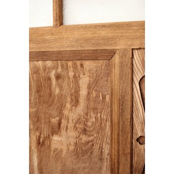 白木ダイアガラス戸 2枚1組　GD0214 