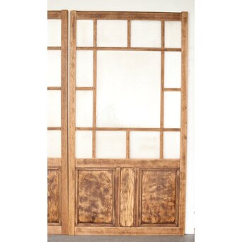 白木ダイアガラス戸 2枚1組　GD0214 