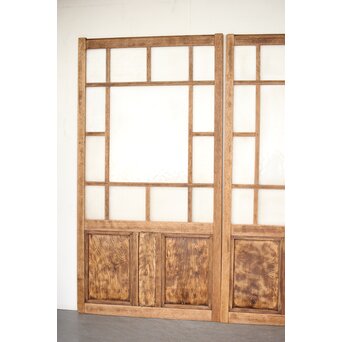 白木ダイアガラス戸 2枚1組　GD0214 