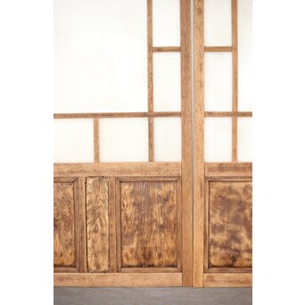 白木ダイアガラス戸 2枚1組　GD0214 