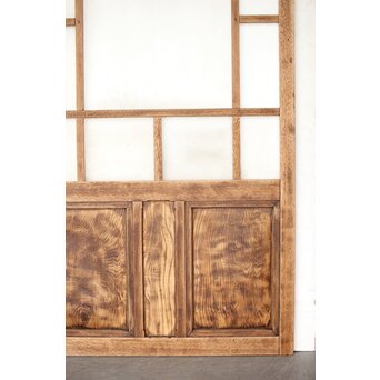 白木ダイアガラス戸 2枚1組　GD0214 