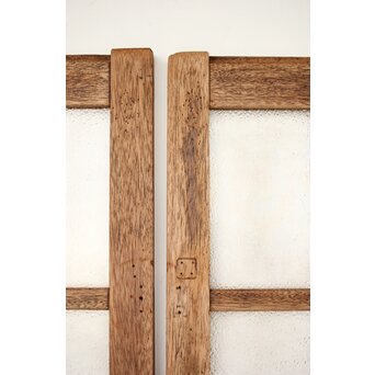 白木ダイアガラス戸 2枚1組　GD0214 