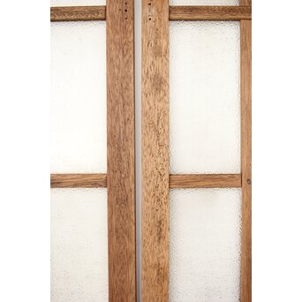 白木ダイアガラス戸 2枚1組　GD0214 画鋲の跡があります
