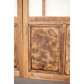 白木ダイアガラス戸 2枚1組　GD0214 