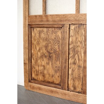 白木ダイアガラス戸 2枚1組　GD0214 