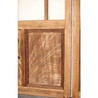 白木ダイアガラス戸 2枚1組　GD0214 