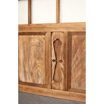 白木ダイアガラス戸 2枚1組　GD0214 