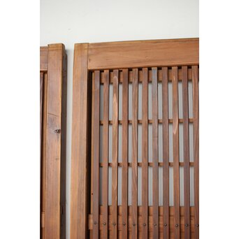 障子枠付 格子戸 2枚1組　L1124 