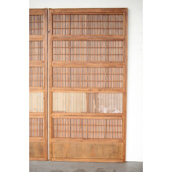 障子枠付 格子戸 2枚1組　L1124 