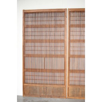 障子枠付 格子戸 2枚1組　L1124 