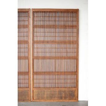 障子枠付 格子戸 2枚1組　L1124 