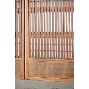 障子枠付 格子戸 2枚1組　L1124 