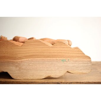 横山一夢 木彫武者 共箱　X451 