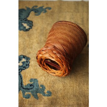 武関翠月 あんこう型 束編竹花籠　U350 