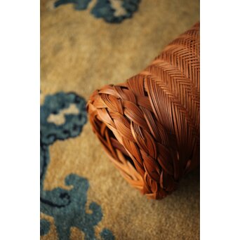 武関翠月 あんこう型 束編竹花籠　U350 