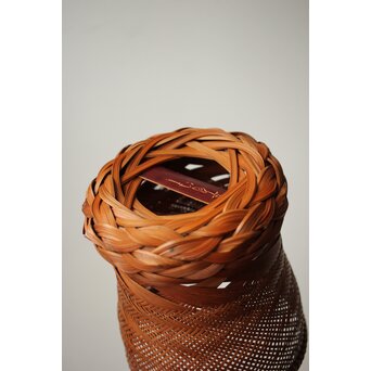 武関翠月 あんこう型 束編竹花籠　U350 