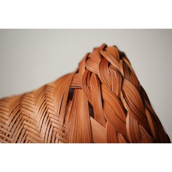 武関翠月 あんこう型 束編竹花籠　U350 