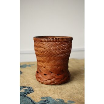 武関翠月 あんこう型 束編竹花籠　U350 