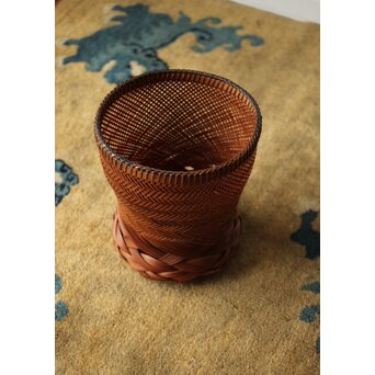 武関翠月 あんこう型 束編竹花籠　U350 