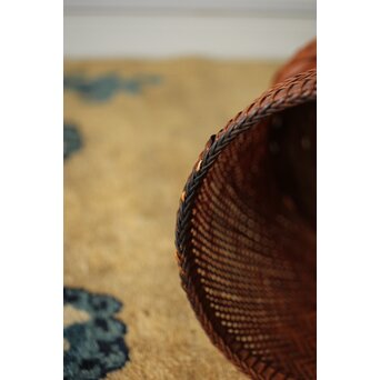 武関翠月 あんこう型 束編竹花籠　U350 