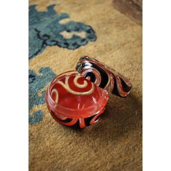 三代 鈴木表朔 鈴木雅也 透胎曲輪平棗　Q359 