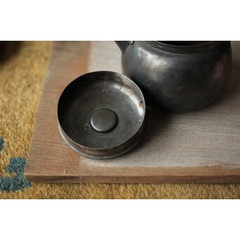 鉄提手 玉環 銀砲口急須　M412 