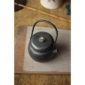 鉄提手 玉環 銀砲口急須　M412 