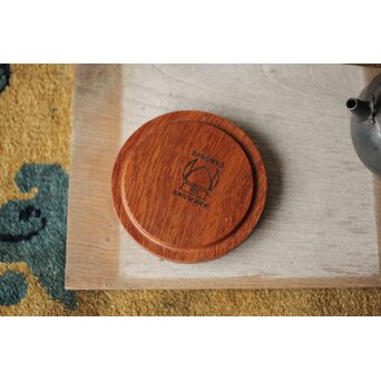 菊紋瓶敷 デンマーク DIGSMED チーク コースター　X453 