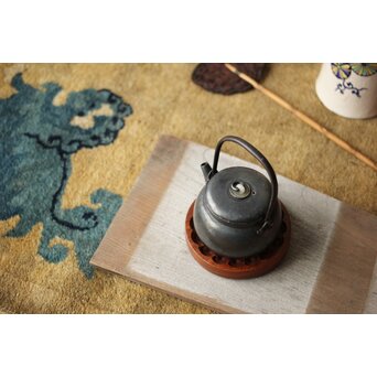 菊紋瓶敷 デンマーク DIGSMED チーク コースター　X453 