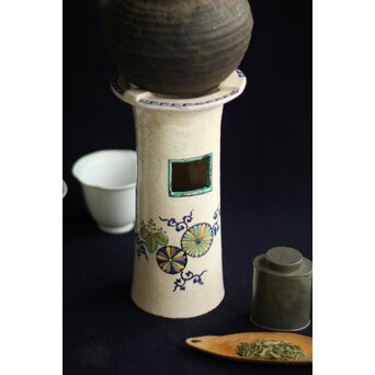 倣 粟生屋 再興九谷焼 涼炉　P476 