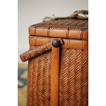 竹編提藍 茶籠　U355 