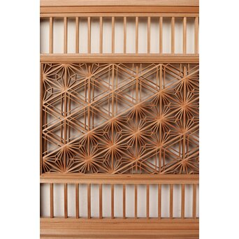 上手意匠 組子雪見障子 6枚1組　F267 