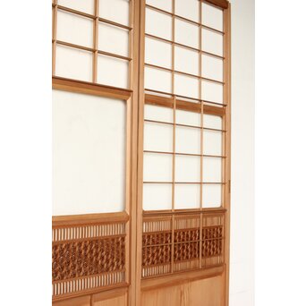 上手意匠 組子雪見障子 6枚1組　F267 